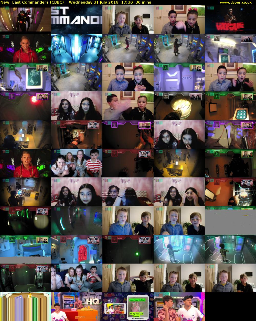 Last Commanders (CBBC) Wednesday 31 July 2019 17:30 - 18:00