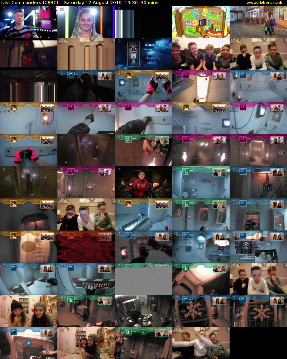 Last Commanders (CBBC) Saturday 17 August 2019 19:30 - 20:00