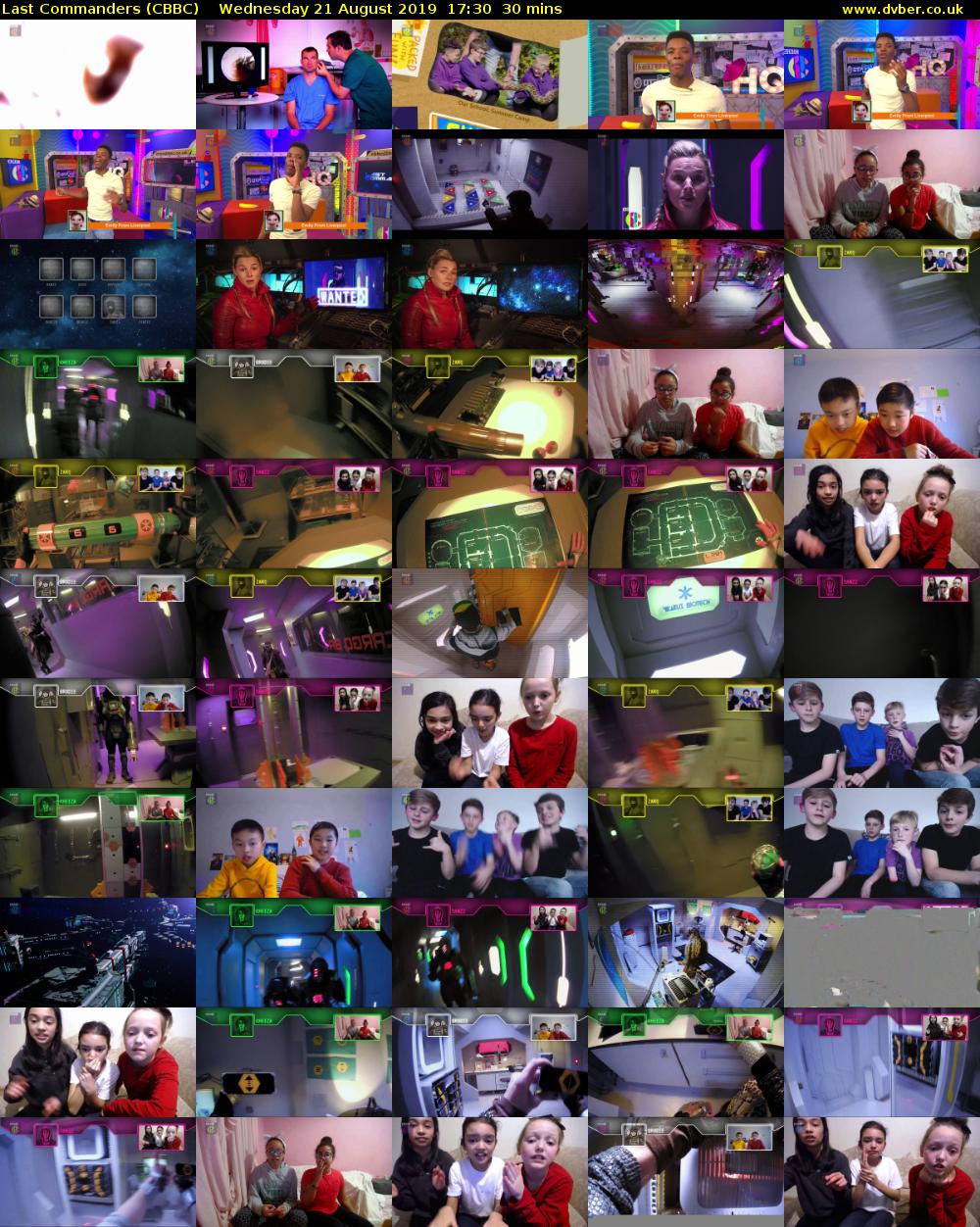 Last Commanders (CBBC) Wednesday 21 August 2019 17:30 - 18:00