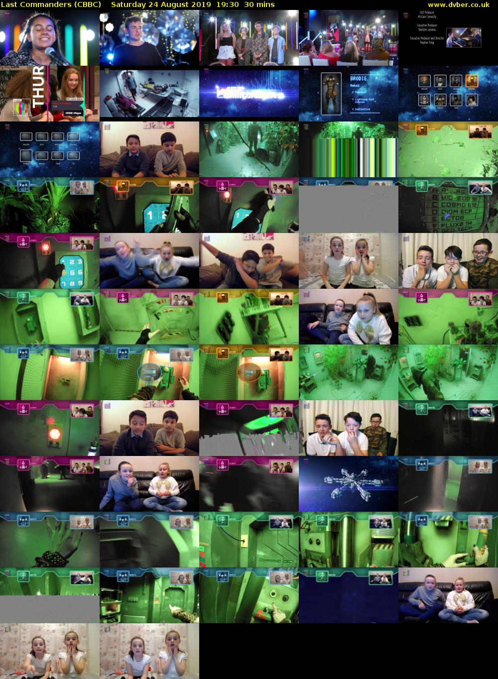 Last Commanders (CBBC) Saturday 24 August 2019 19:30 - 20:00