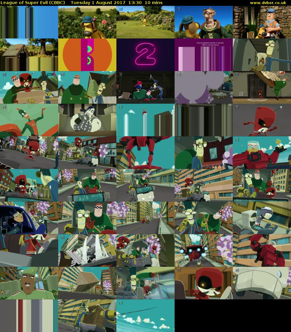 League of Super Evil (CBBC) Tuesday 1 August 2017 13:30 - 13:40