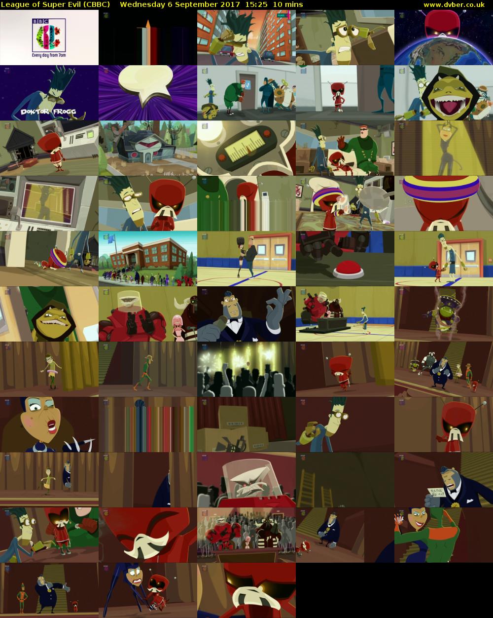 League of Super Evil (CBBC) Wednesday 6 September 2017 15:25 - 15:35