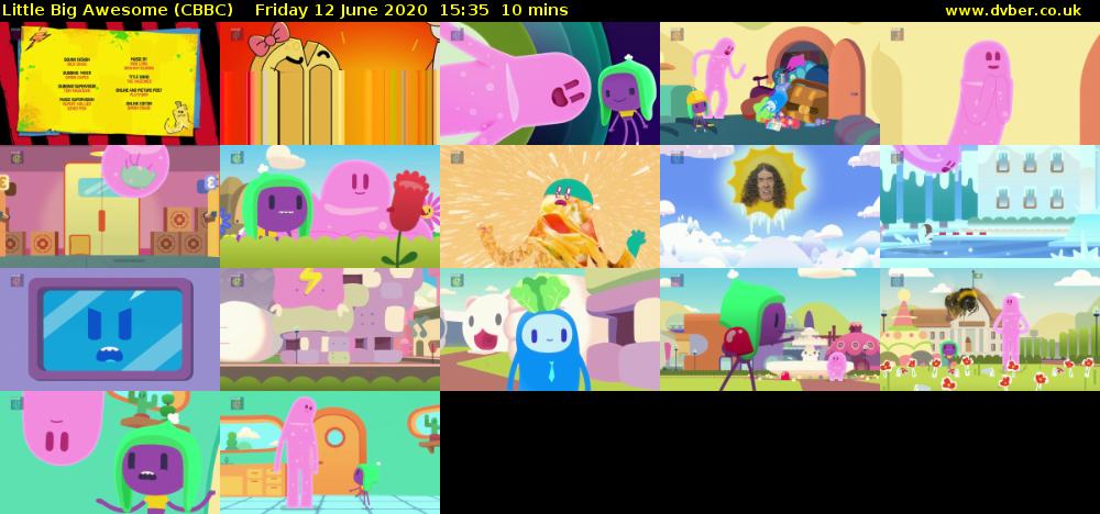 Little Big Awesome (CBBC) Friday 12 June 2020 15:35 - 15:45