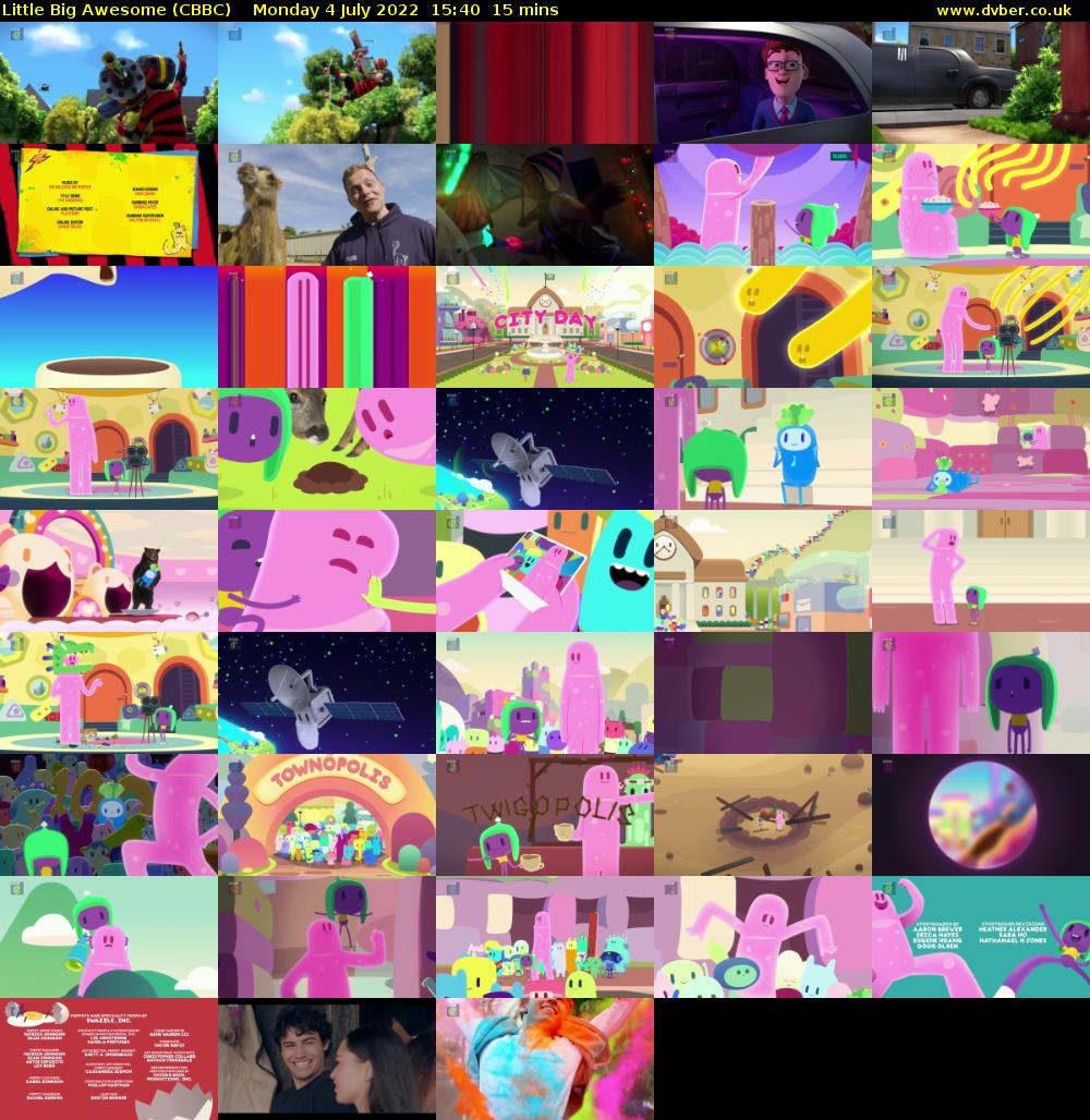 Little Big Awesome (CBBC) Monday 4 July 2022 15:40 - 15:55