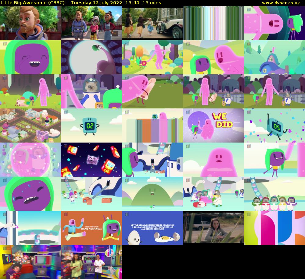 Little Big Awesome (CBBC) Tuesday 12 July 2022 15:40 - 15:55