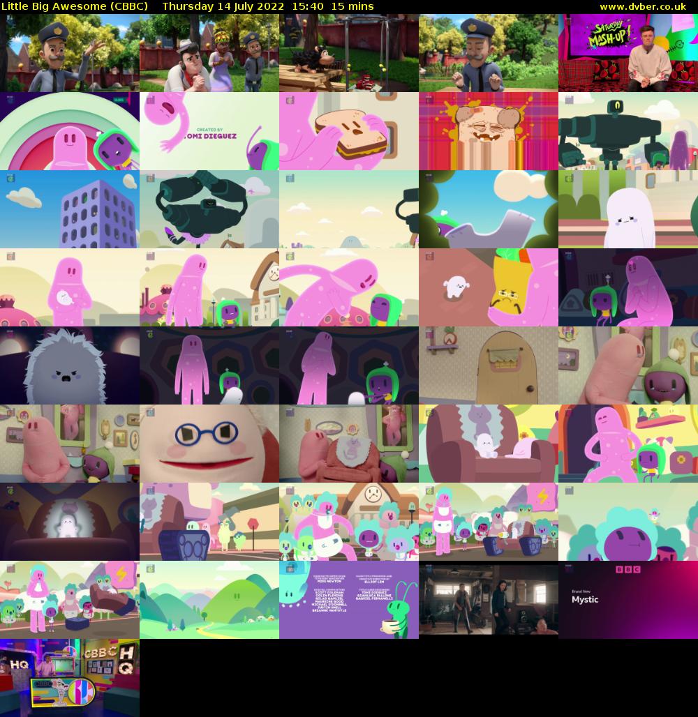 Little Big Awesome (CBBC) Thursday 14 July 2022 15:40 - 15:55