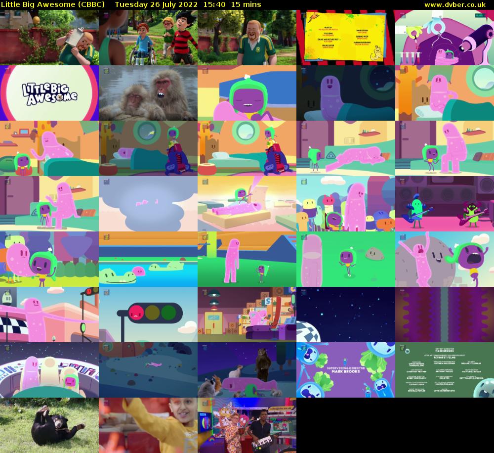 Little Big Awesome (CBBC) Tuesday 26 July 2022 15:40 - 15:55