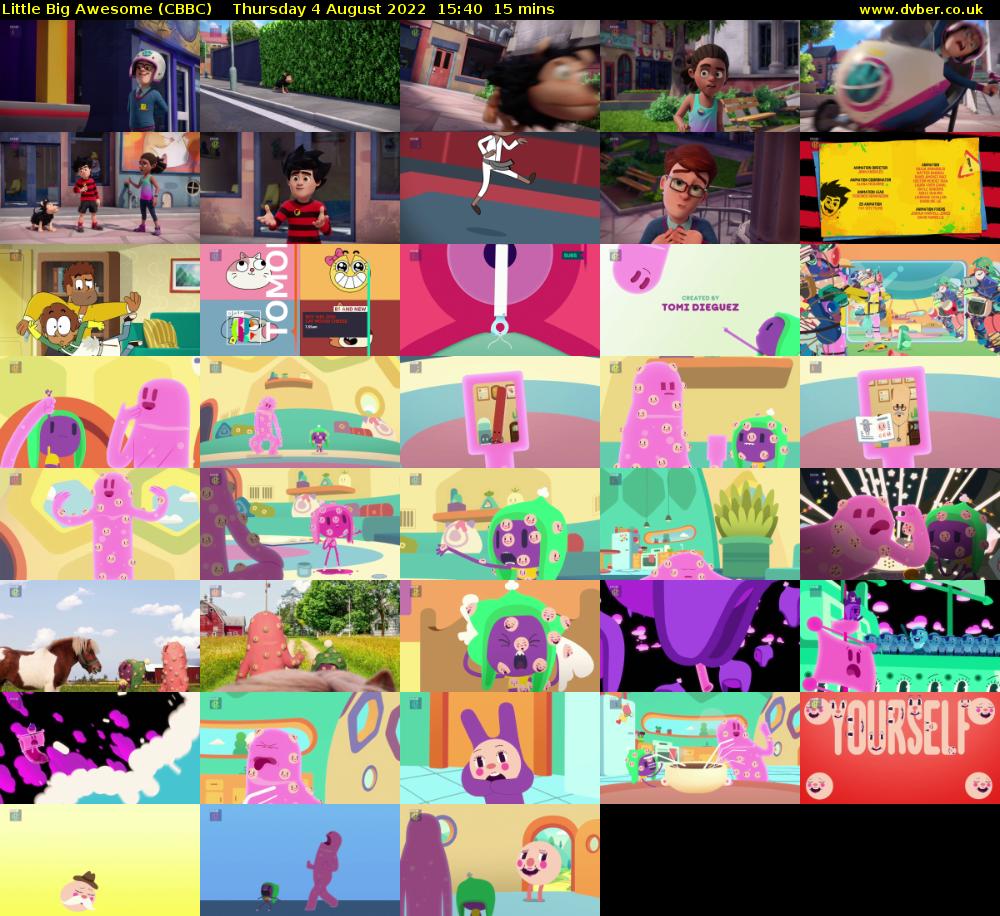 Little Big Awesome (CBBC) Thursday 4 August 2022 15:40 - 15:55