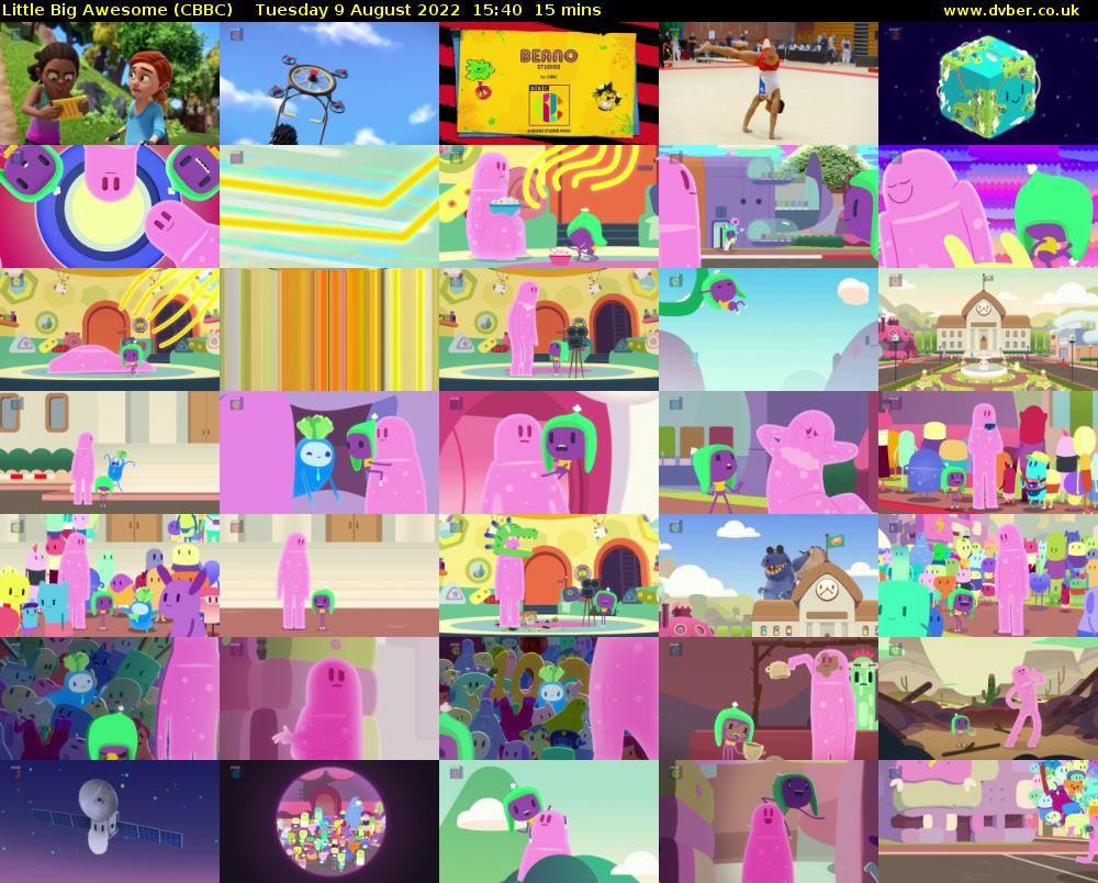 Little Big Awesome (CBBC) Tuesday 9 August 2022 15:40 - 15:55