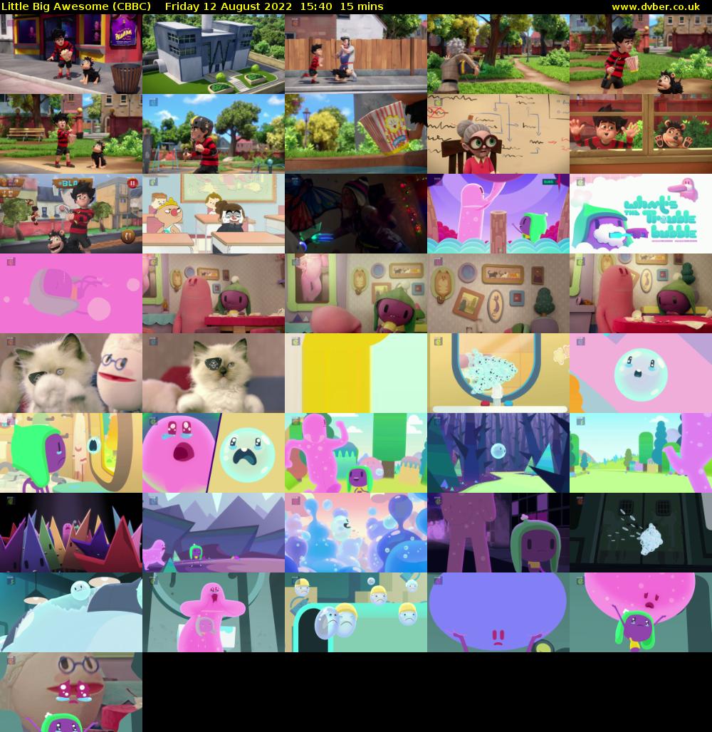 Little Big Awesome (CBBC) Friday 12 August 2022 15:40 - 15:55