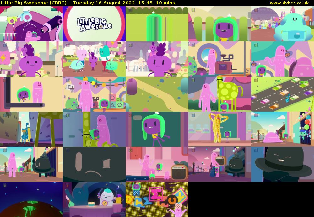 Little Big Awesome (CBBC) Tuesday 16 August 2022 15:45 - 15:55