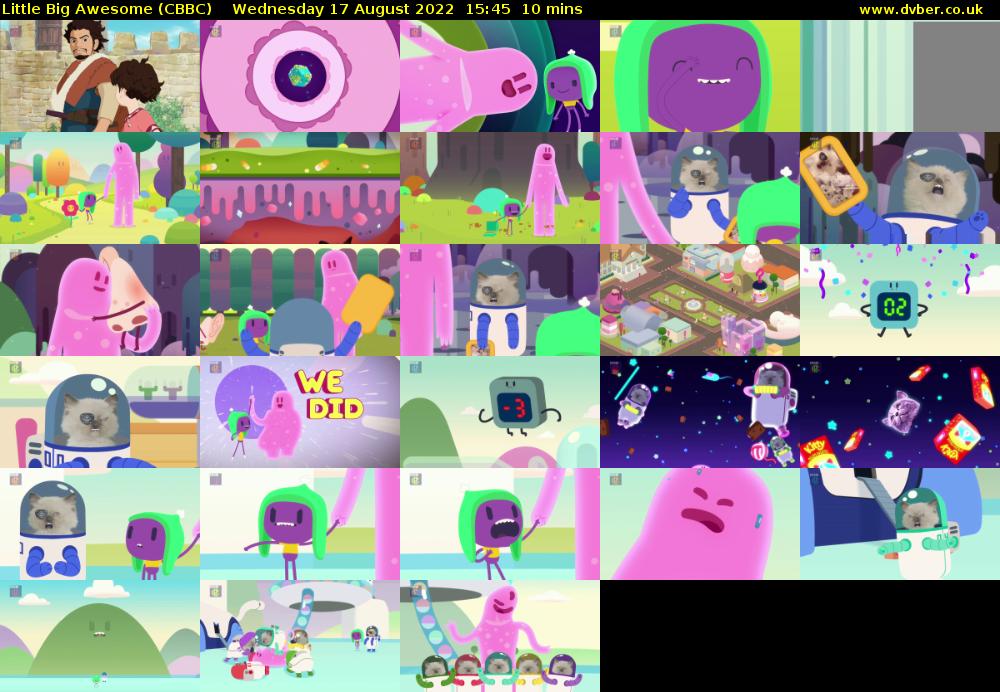 Little Big Awesome (CBBC) Wednesday 17 August 2022 15:45 - 15:55