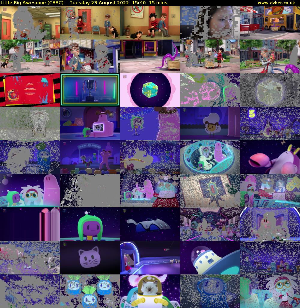 Little Big Awesome (CBBC) Tuesday 23 August 2022 15:40 - 15:55
