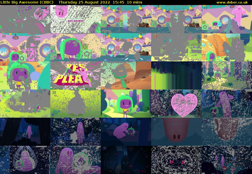 Little Big Awesome (CBBC) Thursday 25 August 2022 15:45 - 15:55