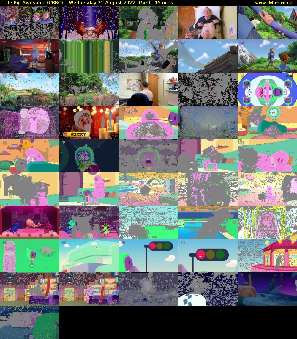 Little Big Awesome (CBBC) Wednesday 31 August 2022 15:40 - 15:55
