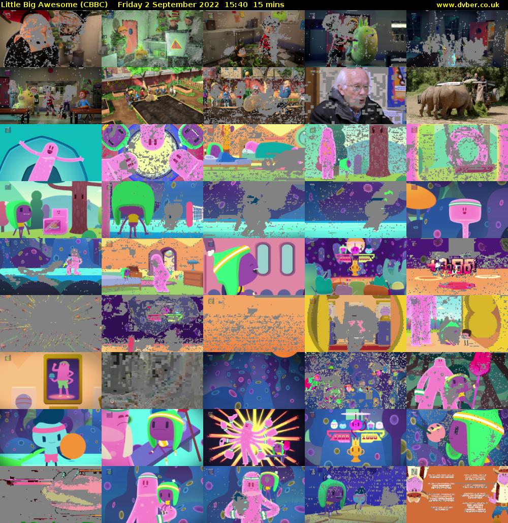 Little Big Awesome (CBBC) Friday 2 September 2022 15:40 - 15:55