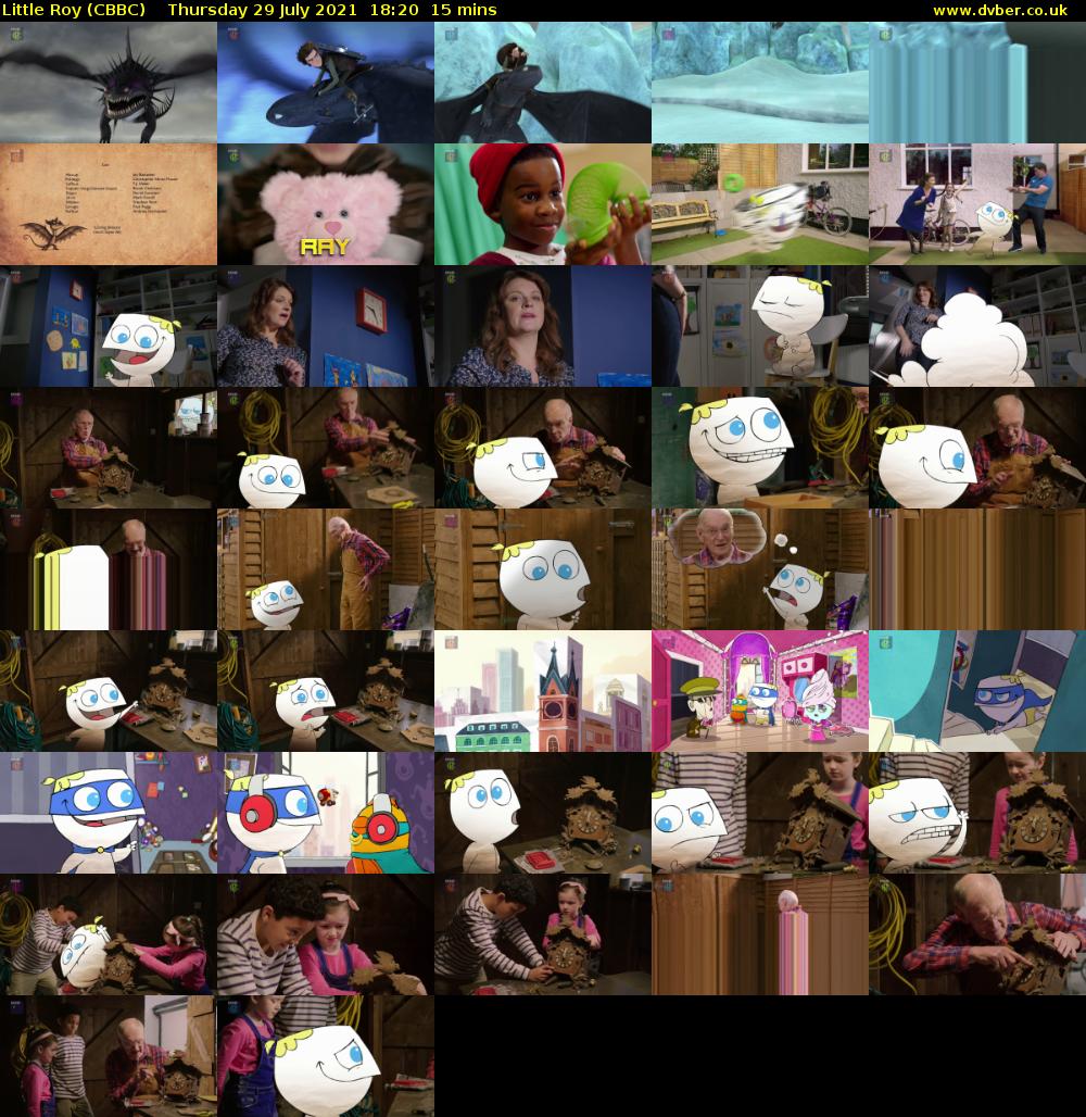 Little Roy (CBBC) Thursday 29 July 2021 18:20 - 18:35