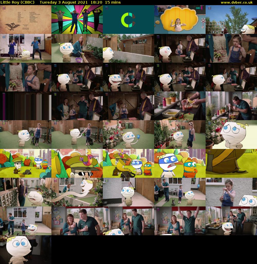 Little Roy (CBBC) Tuesday 3 August 2021 18:20 - 18:35