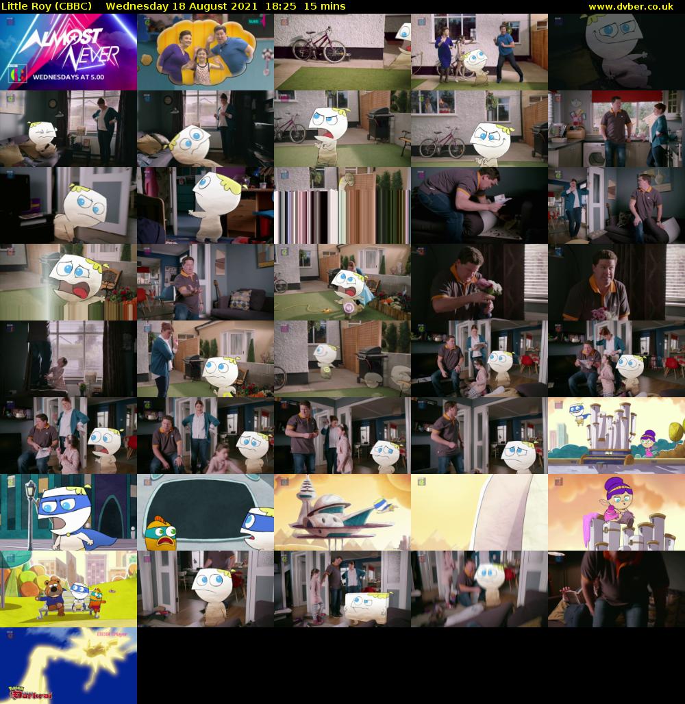 Little Roy (CBBC) Wednesday 18 August 2021 18:25 - 18:40