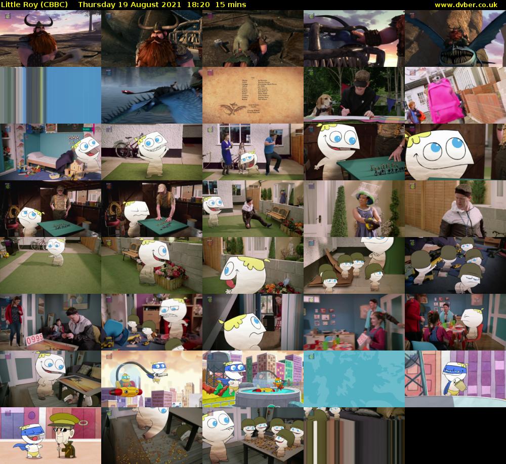Little Roy (CBBC) Thursday 19 August 2021 18:20 - 18:35