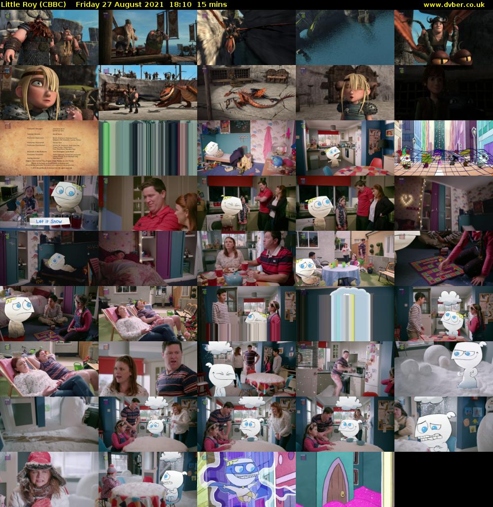 Little Roy (CBBC) Friday 27 August 2021 18:10 - 18:25