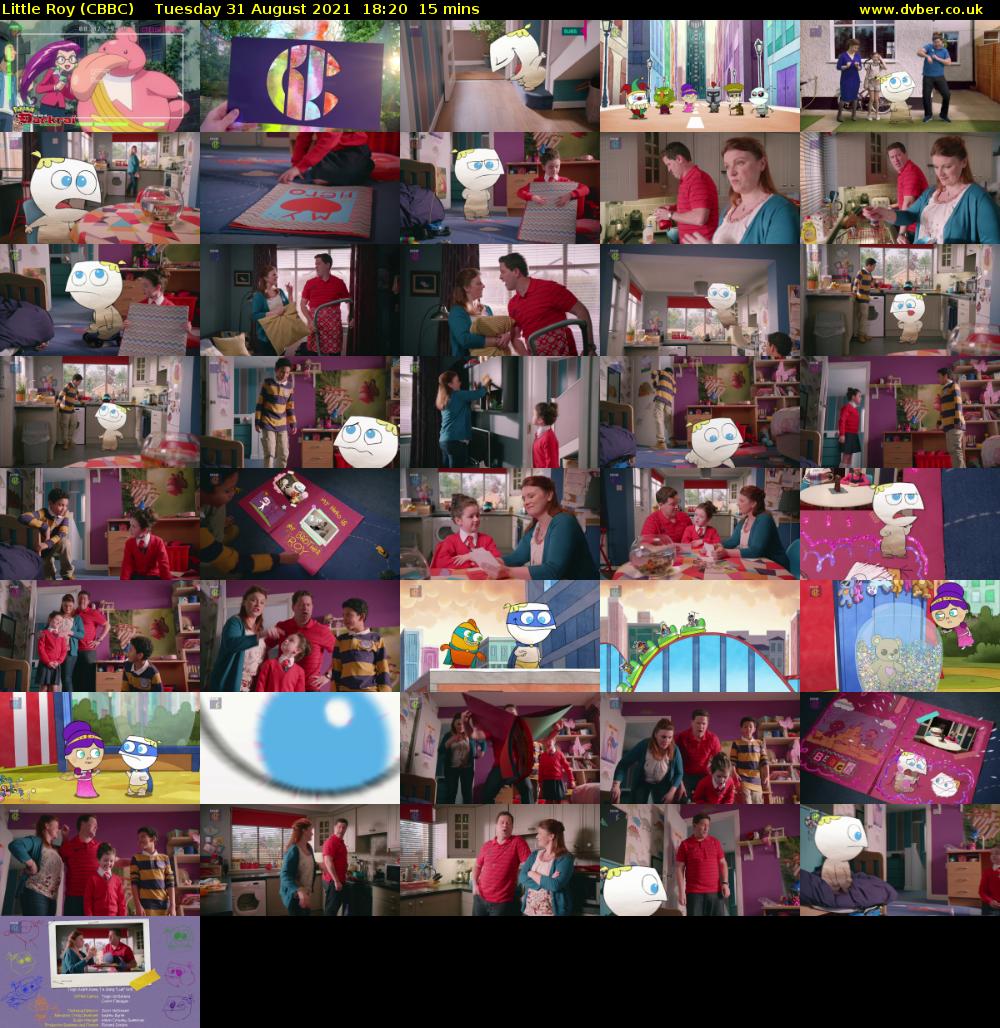 Little Roy (CBBC) Tuesday 31 August 2021 18:20 - 18:35
