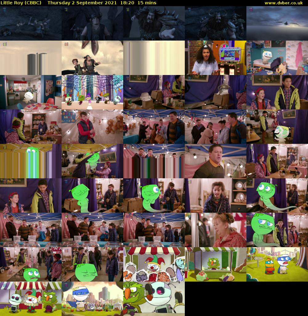 Little Roy (CBBC) Thursday 2 September 2021 18:20 - 18:35