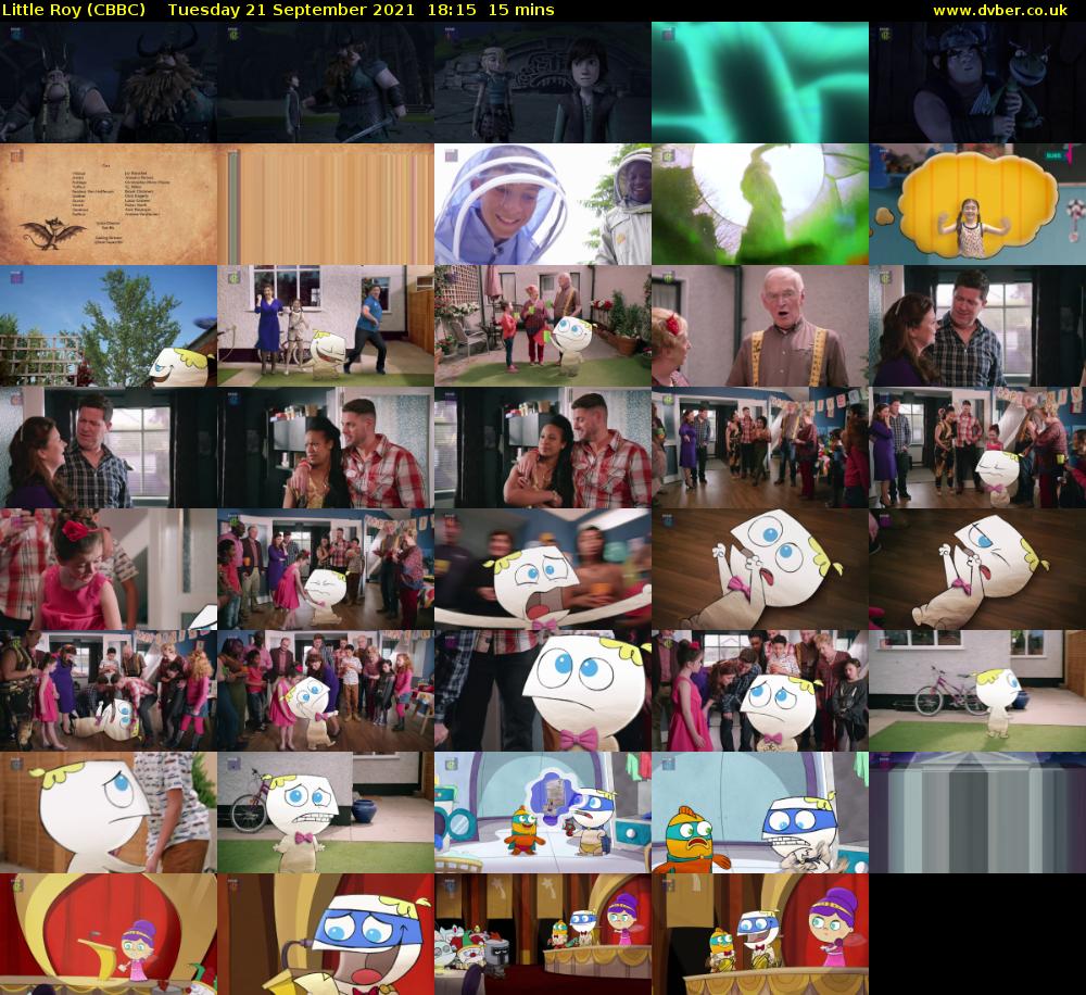 Little Roy (CBBC) Tuesday 21 September 2021 18:15 - 18:30