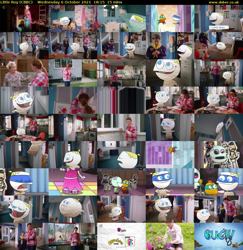Little Roy (CBBC) Wednesday 6 October 2021 18:15 - 18:30
