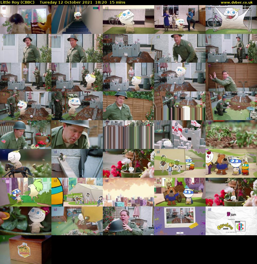 Little Roy (CBBC) Tuesday 12 October 2021 18:20 - 18:35