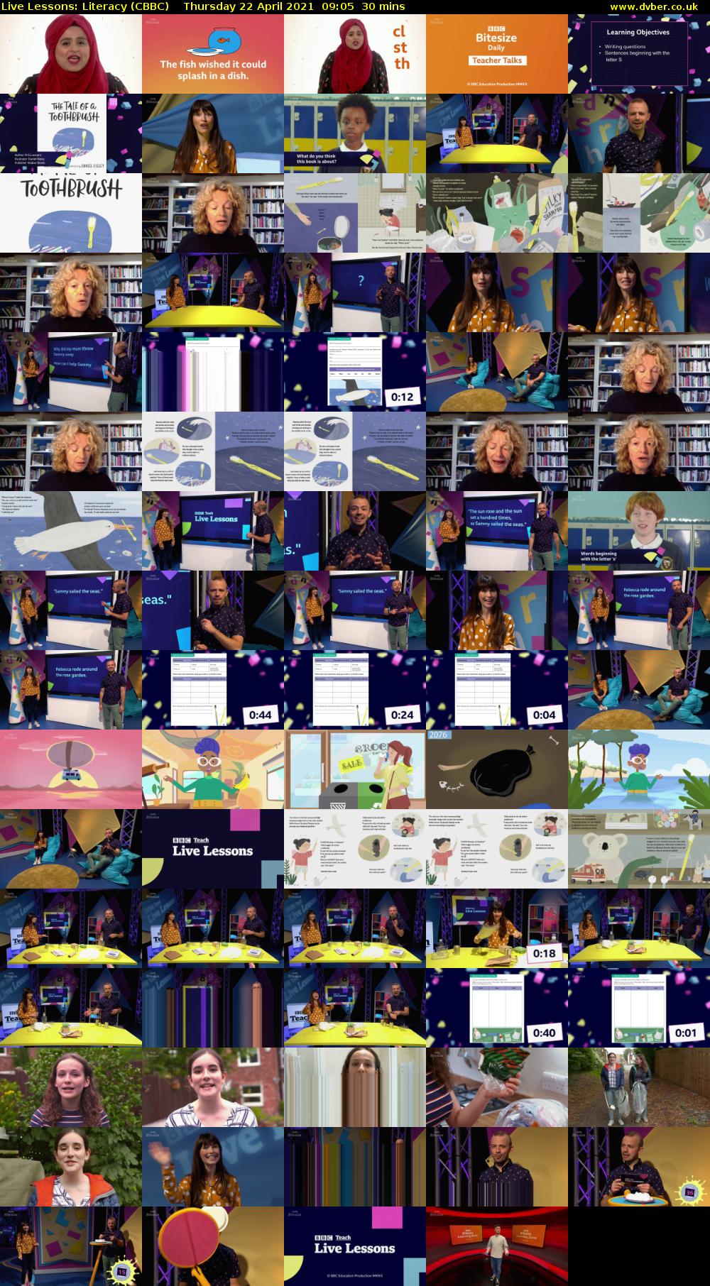 Live Lessons: Literacy (CBBC) Thursday 22 April 2021 09:05 - 09:35
