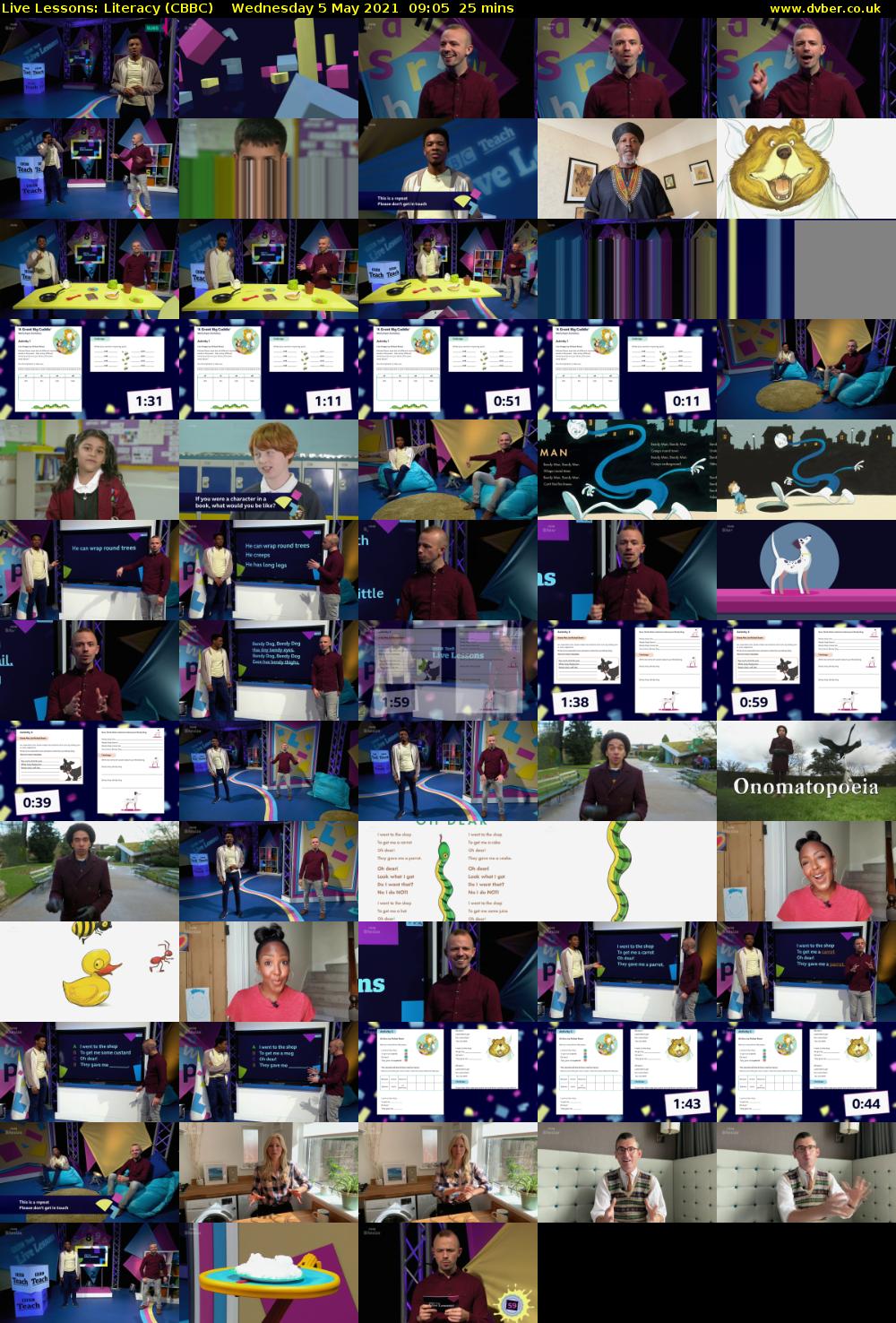 Live Lessons: Literacy (CBBC) Wednesday 5 May 2021 09:05 - 09:30