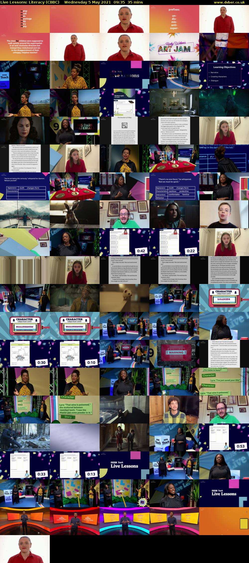 Live Lessons: Literacy (CBBC) Wednesday 5 May 2021 09:35 - 10:10