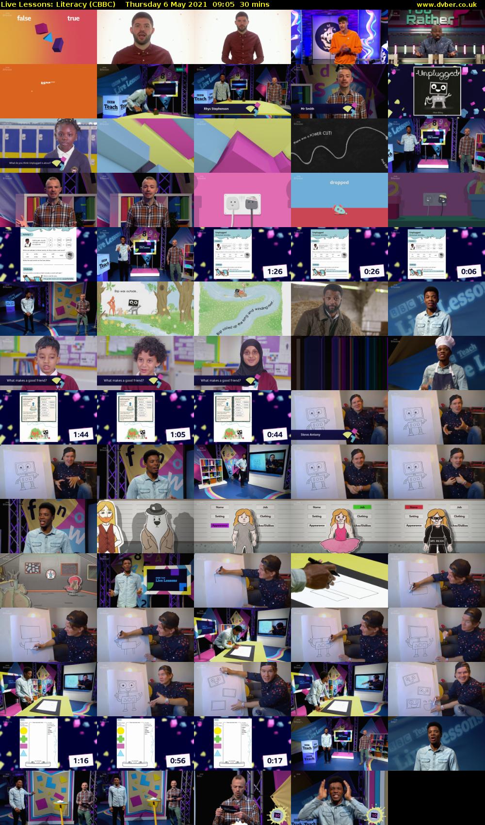 Live Lessons: Literacy (CBBC) Thursday 6 May 2021 09:05 - 09:35