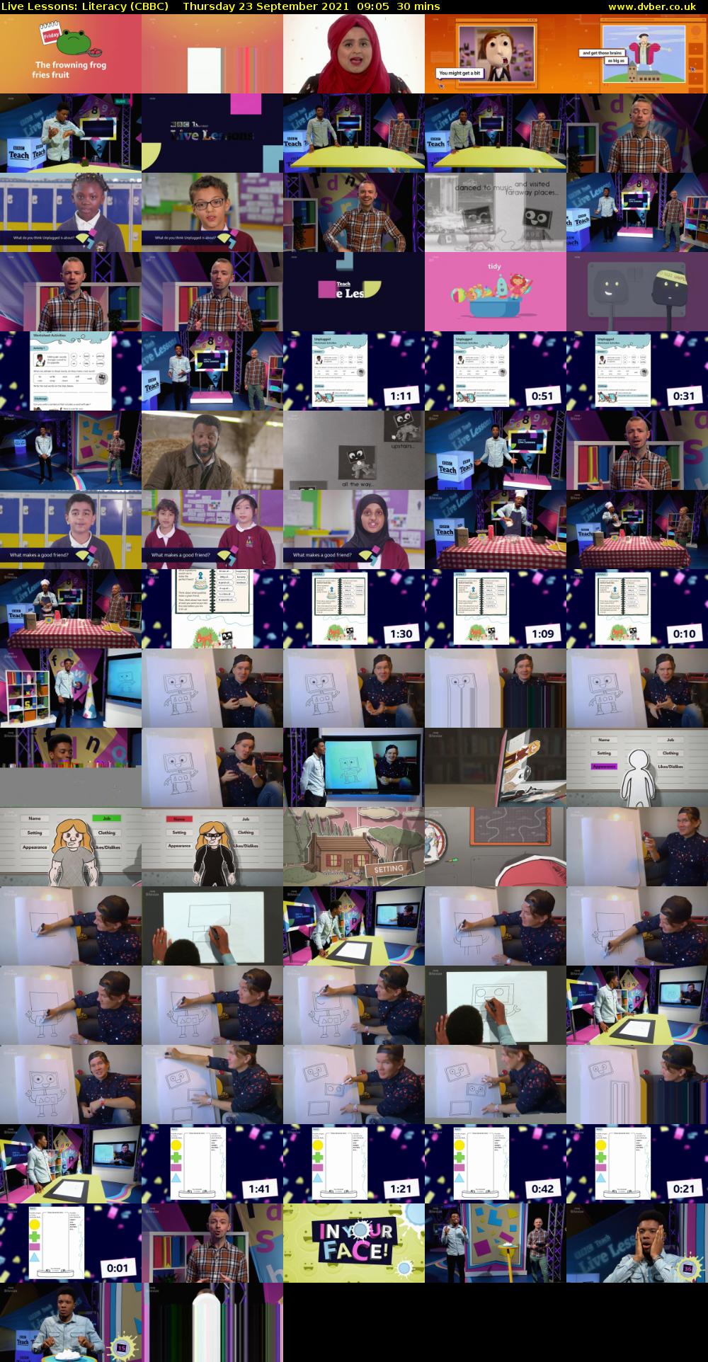 Live Lessons: Literacy (CBBC) Thursday 23 September 2021 09:05 - 09:35