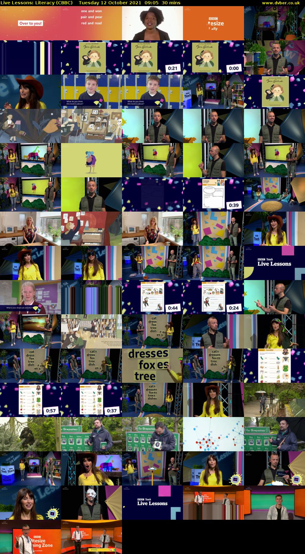 Live Lessons: Literacy (CBBC) Tuesday 12 October 2021 09:05 - 09:35