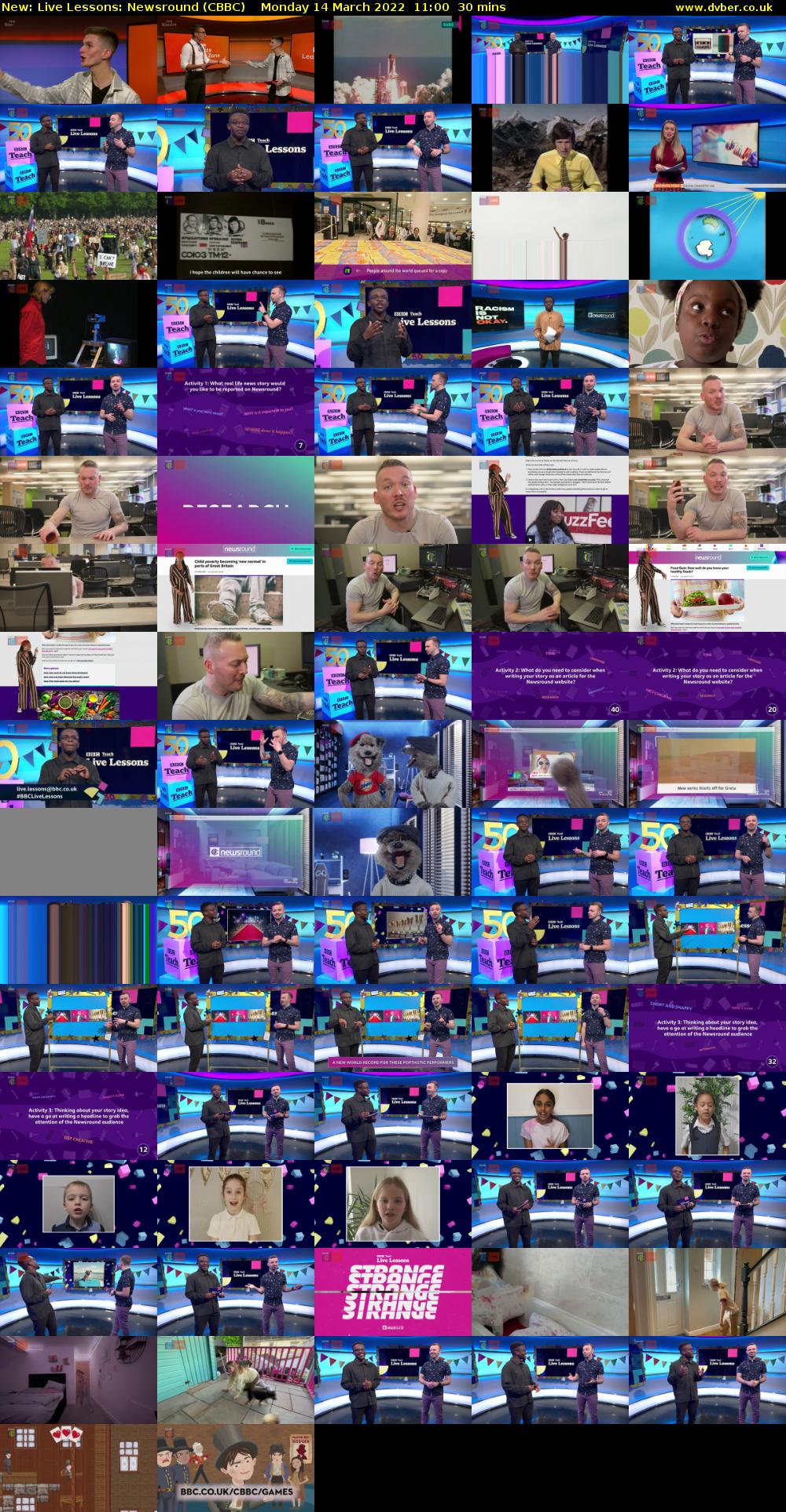 Live Lessons: Newsround (CBBC) Monday 14 March 2022 11:00 - 11:30