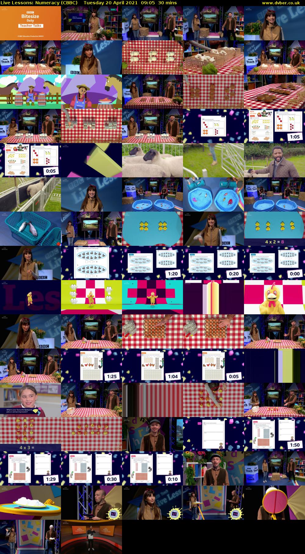 Live Lessons: Numeracy (CBBC) Tuesday 20 April 2021 09:05 - 09:35