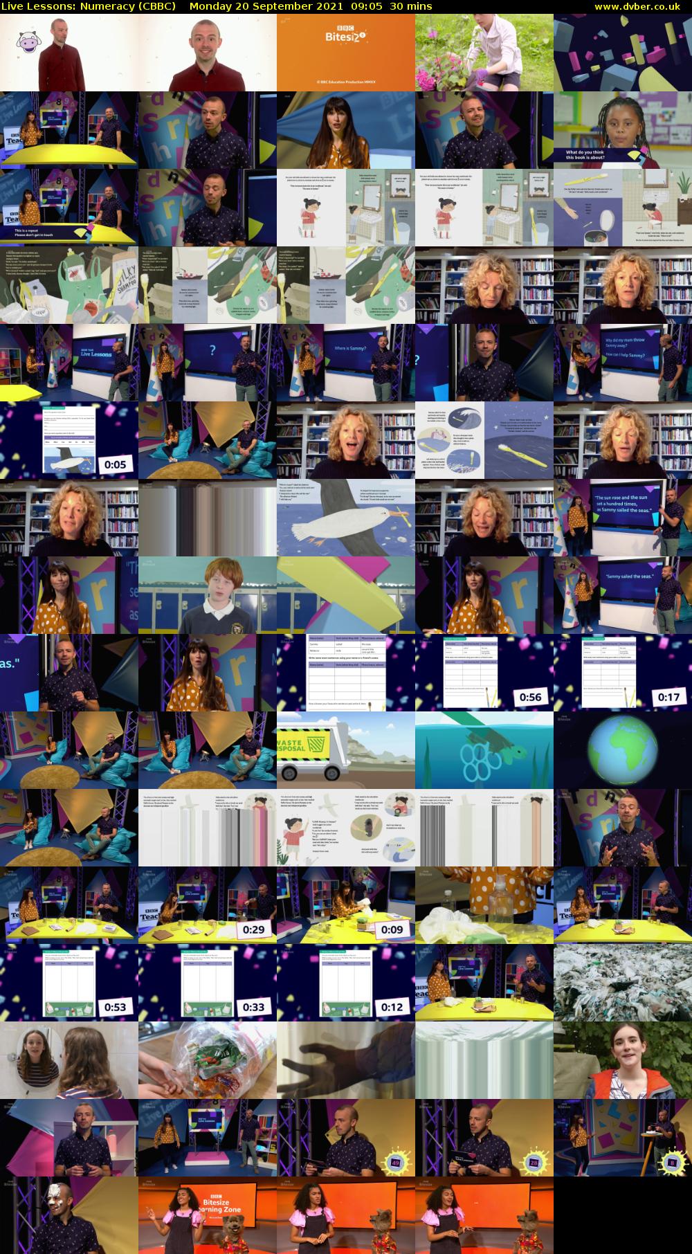 Live Lessons: Numeracy (CBBC) Monday 20 September 2021 09:05 - 09:35