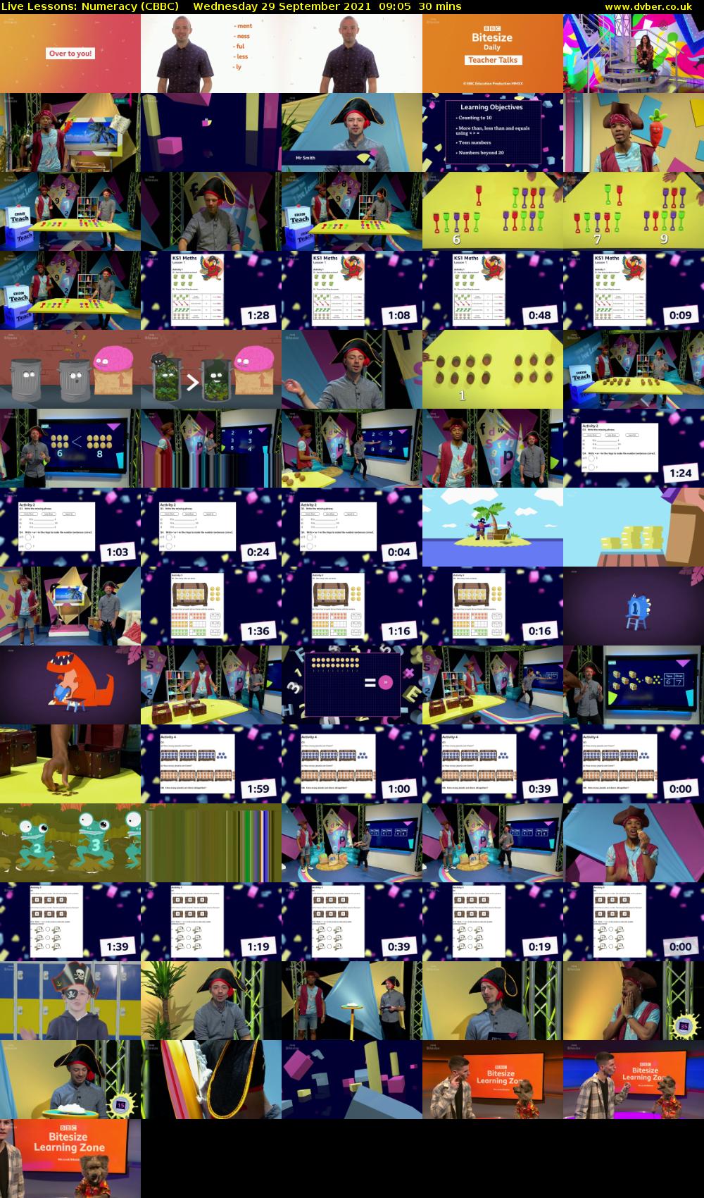 Live Lessons: Numeracy (CBBC) Wednesday 29 September 2021 09:05 - 09:35