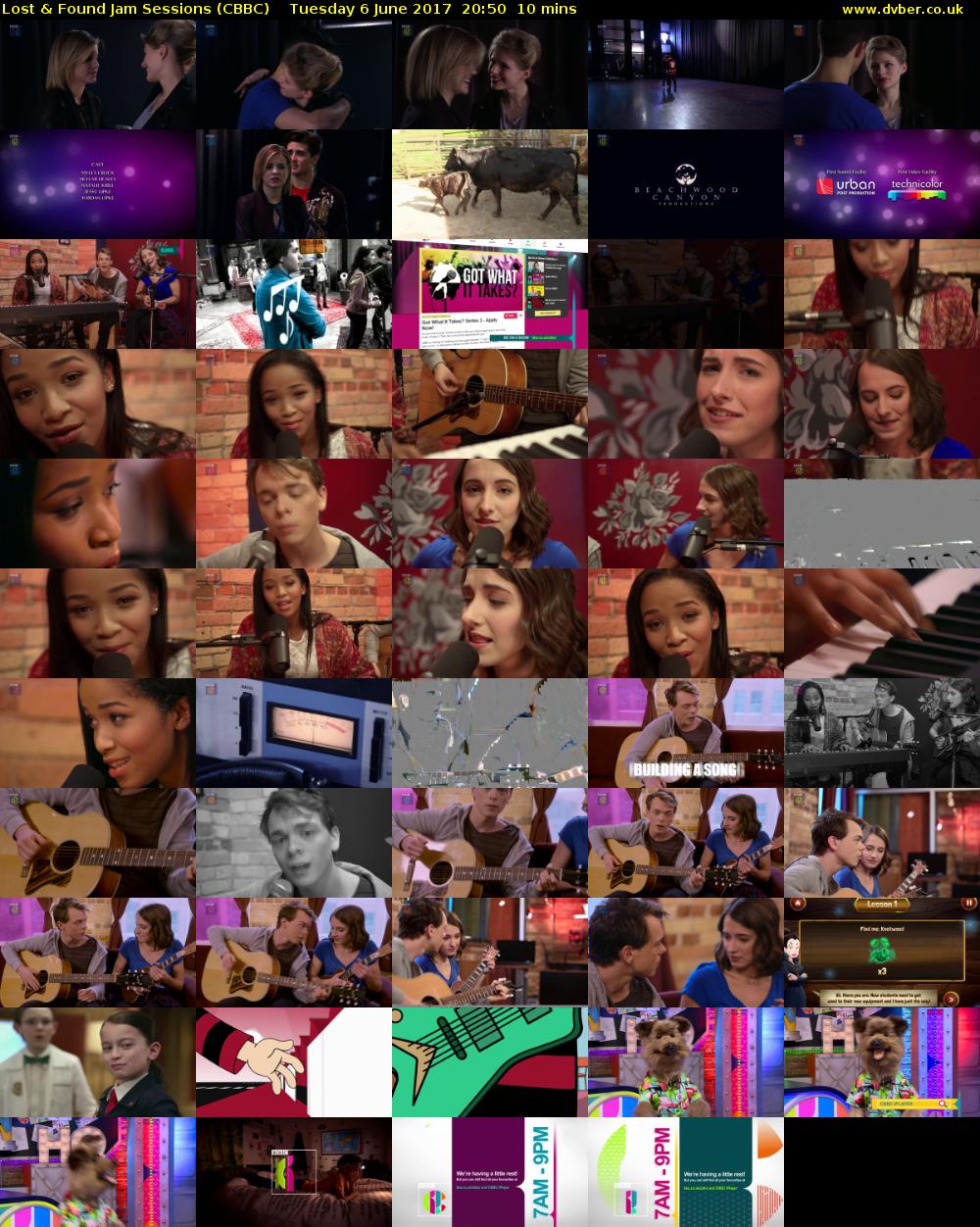 Lost & Found Jam Sessions (CBBC) Tuesday 6 June 2017 20:50 - 21:00