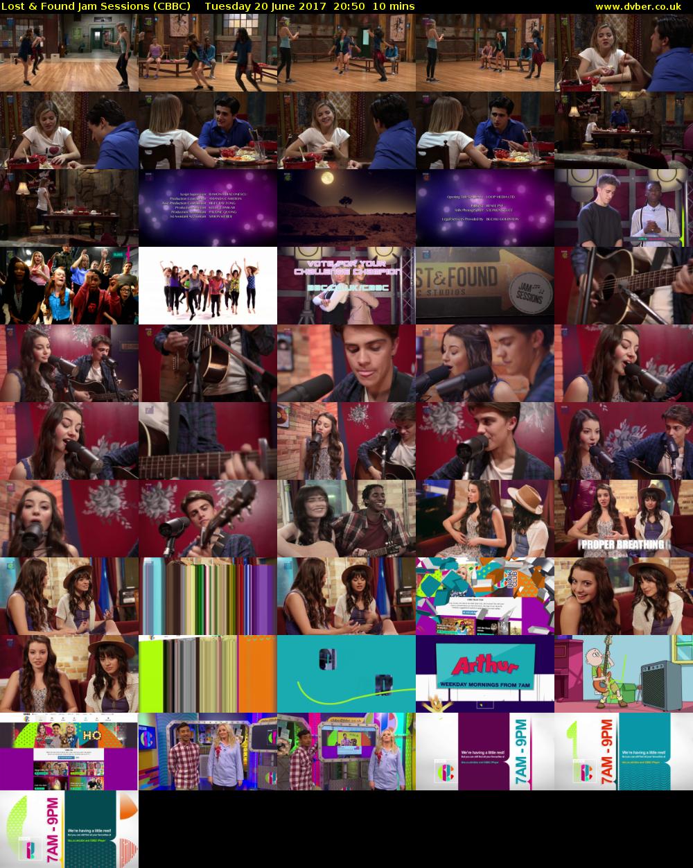 Lost & Found Jam Sessions (CBBC) Tuesday 20 June 2017 20:50 - 21:00