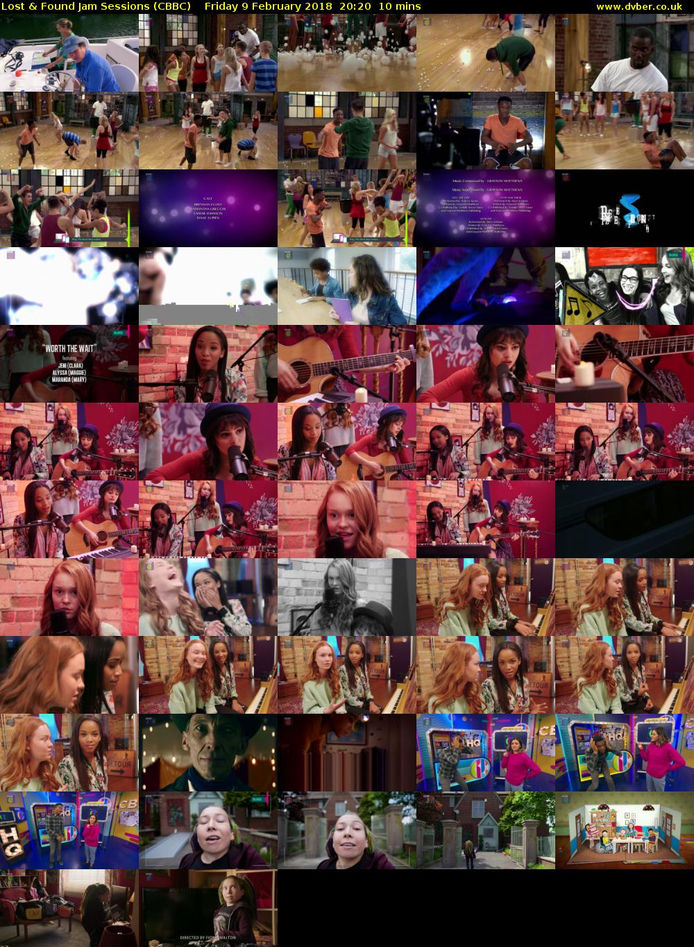 Lost & Found Jam Sessions (CBBC) Friday 9 February 2018 20:20 - 20:30