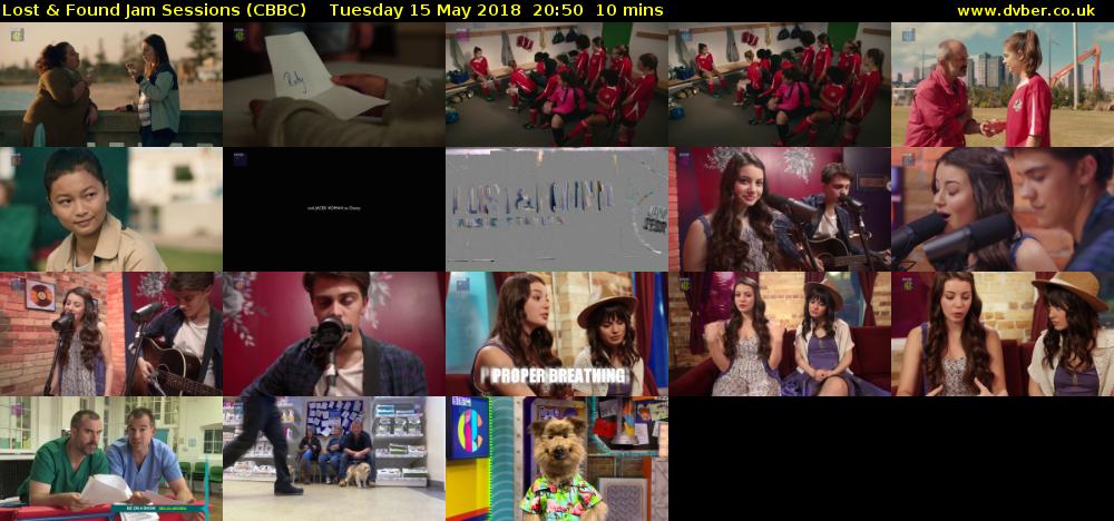 Lost & Found Jam Sessions (CBBC) Tuesday 15 May 2018 20:50 - 21:00