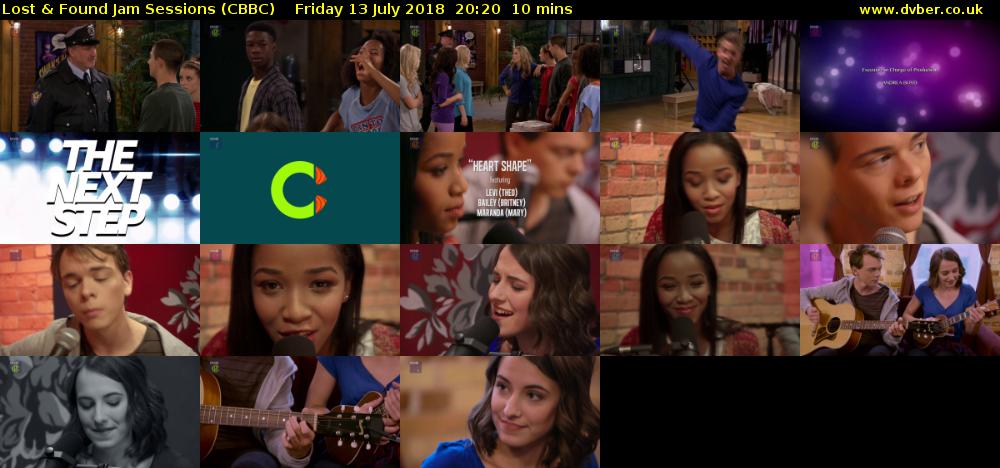 Lost & Found Jam Sessions (CBBC) Friday 13 July 2018 20:20 - 20:30