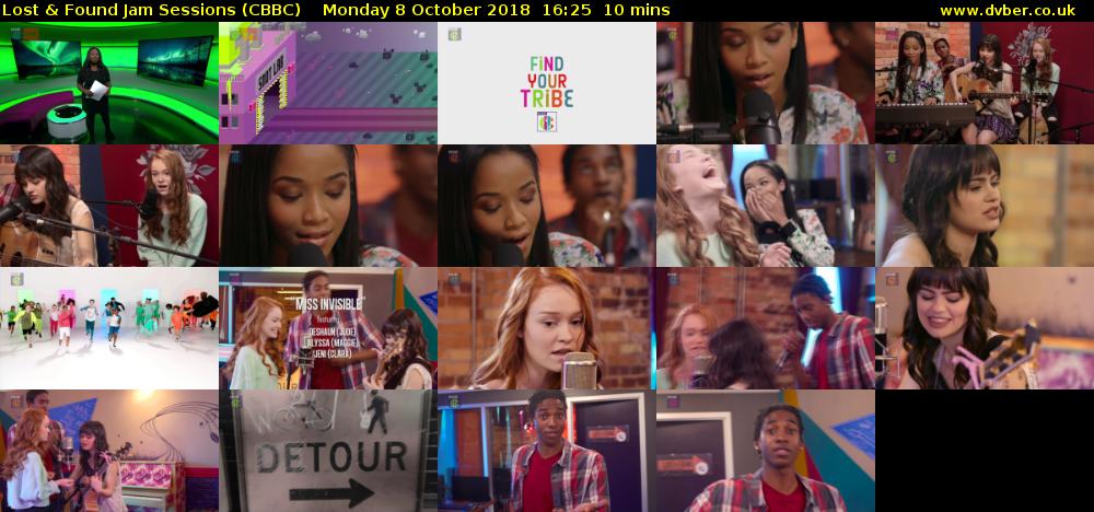 Lost & Found Jam Sessions (CBBC) Monday 8 October 2018 16:25 - 16:35