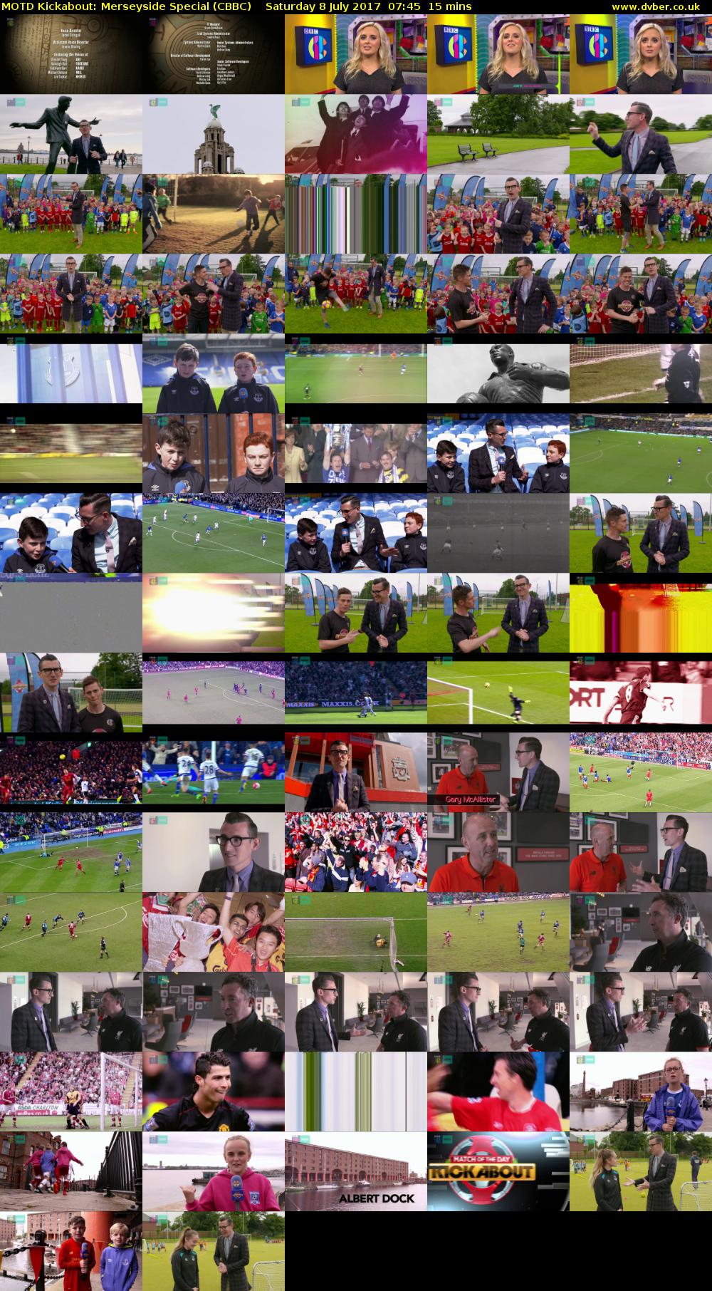 MOTD Kickabout: Merseyside Special (CBBC) Saturday 8 July 2017 07:45 - 08:00