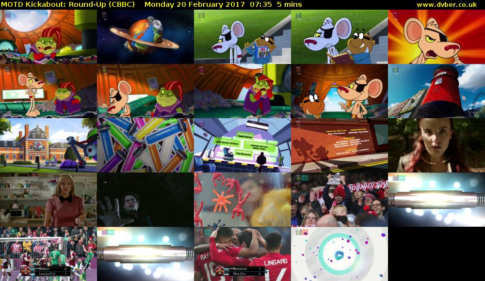MOTD Kickabout: Round-Up (CBBC) Monday 20 February 2017 07:35 - 07:40