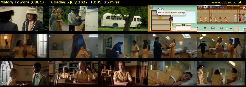 Malory Towers (CBBC) Tuesday 5 July 2022 13:35 - 14:00