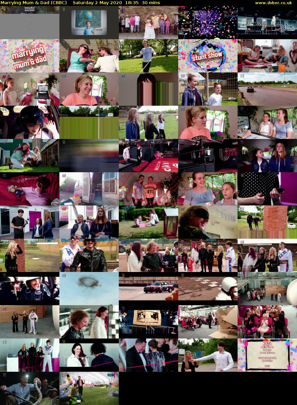 Marrying Mum & Dad (CBBC) Saturday 2 May 2020 18:35 - 19:05